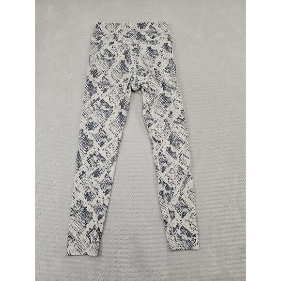 Victorias Secret Pink Sport Leggings Womens Small Snake Skin Print High Rise - Picture 6 of 7